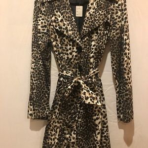 Leopard lightweight fitted jacket Nine West SZ SM
